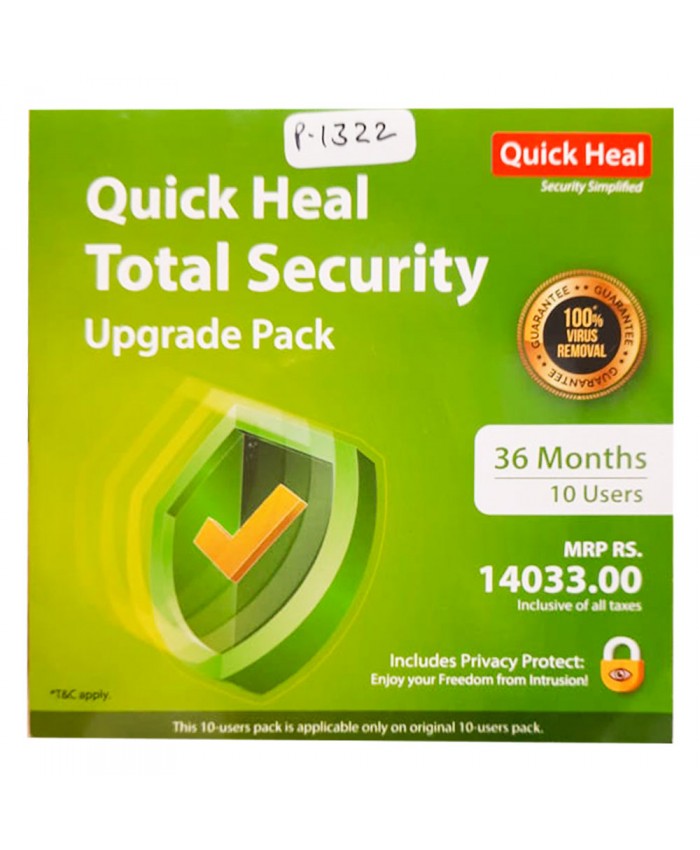 Quick Heal Total Security Renewal Pack 10User 1Year in Delhi